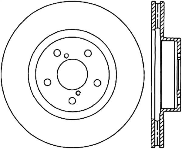 Stoptech - StopTech Power Slot 09-10 Subaru Impreza CRYO Front Left Slotted Rotor - 126.47021CSL