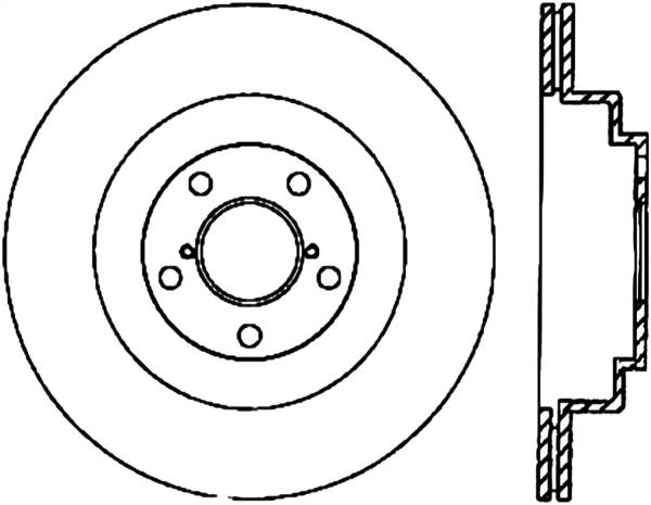 Stoptech - StopTech Sport Slotted Cryo Brake Rotor Rear Right 126.47025CSR