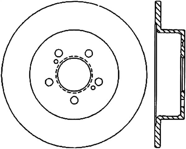 Stoptech - StopTech Sport Slotted Cryo Brake Rotor Rear Right 126.47026CSR