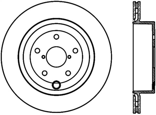 Stoptech - StopTech Sport Slotted Cryo Brake Rotor Rear Right 126.47030CSR