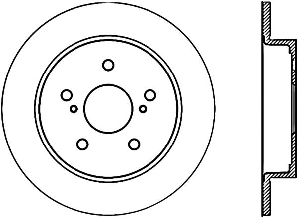 Stoptech - StopTech Sport Slotted Cryo Brake Rotor Rear Right 126.48013CSR