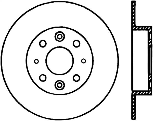 Stoptech - StopTech Sport Slotted Cryo Brake Rotor Rear Right 126.50013CSR