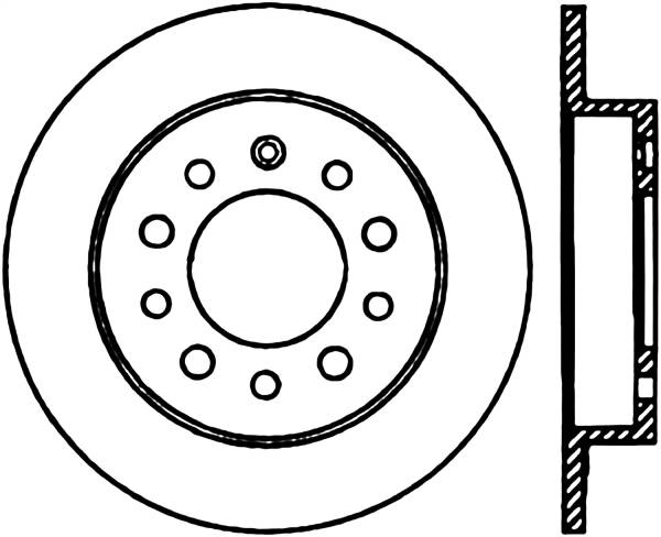 Stoptech - StopTech Sport Slotted Cryo Brake Rotor Rear Right 126.51016CSR