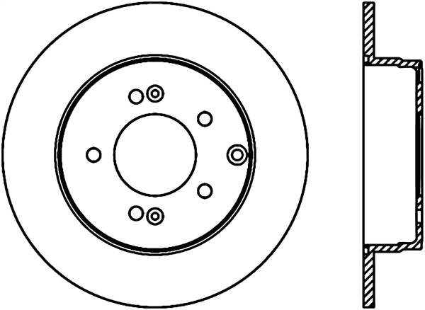 Stoptech - StopTech Sport Slotted Cryo Brake Rotor Rear Right 126.51021CSR