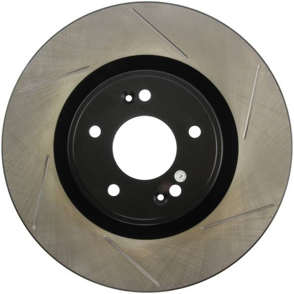 Stoptech - StopTech Power Slot 10 Hyundai Genesis Coupe Track Front Left Slotted Rotor - 126.51036SL