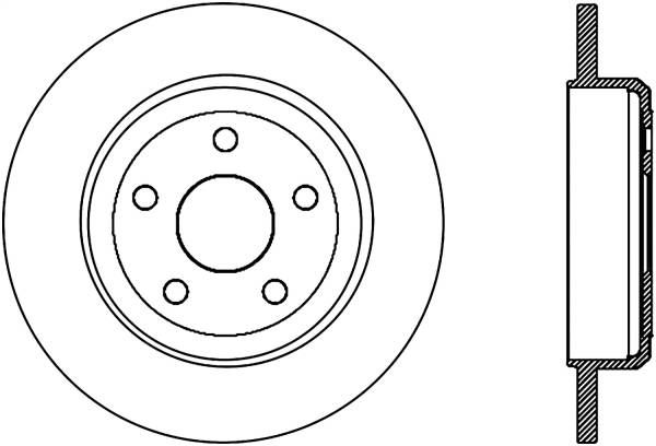 Stoptech - StopTech Sport Slotted Cryo Brake Rotor Rear Right 126.58005CSR