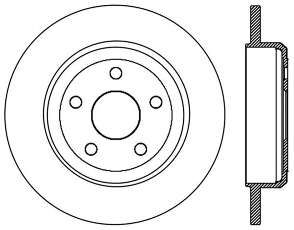 Stoptech - StopTech Slotted Sport Brake Rotor 11-15 Jeep Grand Cherokee (Exludes SRT8) - 126.58005SL