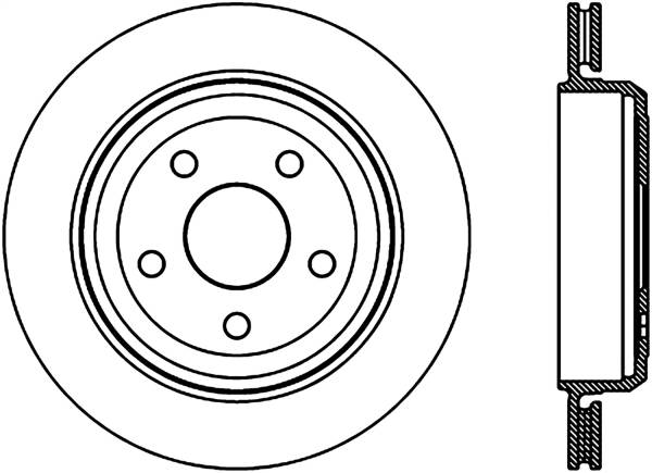 Stoptech - StopTech Sport Slotted Cryo Brake Rotor Rear Right 126.58007CSR