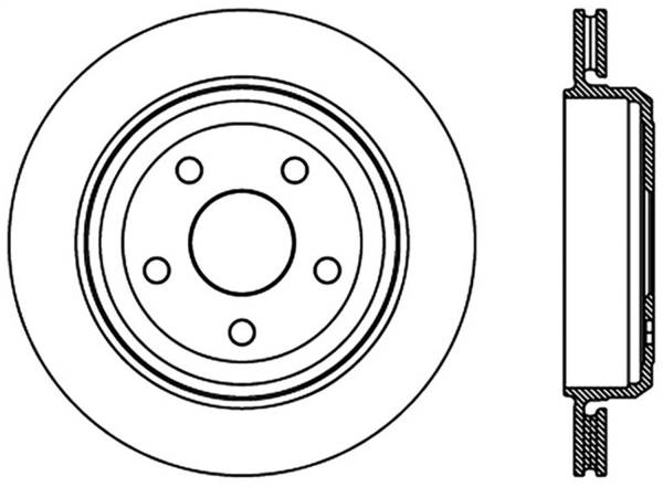 Stoptech - StopTech Slotted Sport Brake Rotor 11-17 Jeep Grand Cherokee (Excludes SRT8) - 126.58007SL