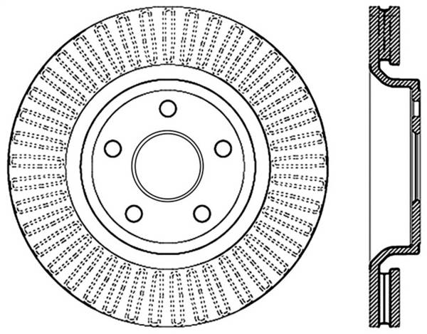 Stoptech - StopTech Slotted Sport Brake Rotor 11-17 Jeep Grand Cherokee (Excludes SRT8) - 126.58008SL