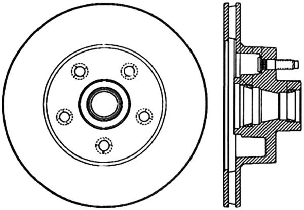 Stoptech - StopTech Sport Slotted Cryo Brake Rotor Front Left 126.61010CSL