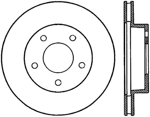 Stoptech - StopTech Sport Slotted Cryo Brake Rotor Rear Right 126.61012CSR