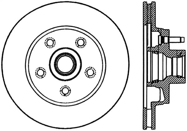 Stoptech - StopTech Sport Slotted Cryo Brake Rotor Front Right 126.61018CSR