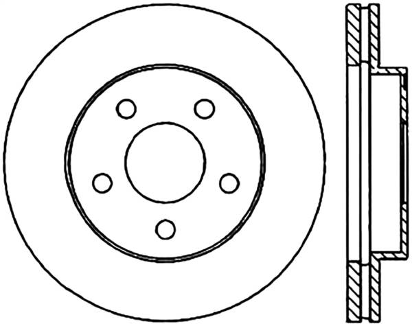 Stoptech - StopTech Sport Slotted Cryo Brake Rotor Front Right 126.61022CSR