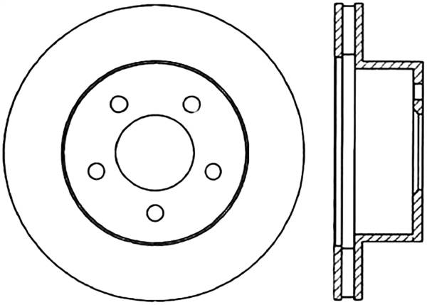 Stoptech - StopTech Sport Slotted Cryo Brake Rotor Front Left 126.61029CSL