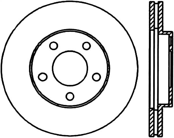 Stoptech - StopTech Sport Slotted Cryo Brake Rotor Front Left 126.61041CSL