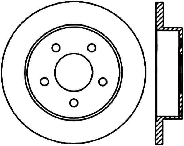 Stoptech - StopTech Sport Slotted Cryo Brake Rotor Rear Right 126.61042CSR