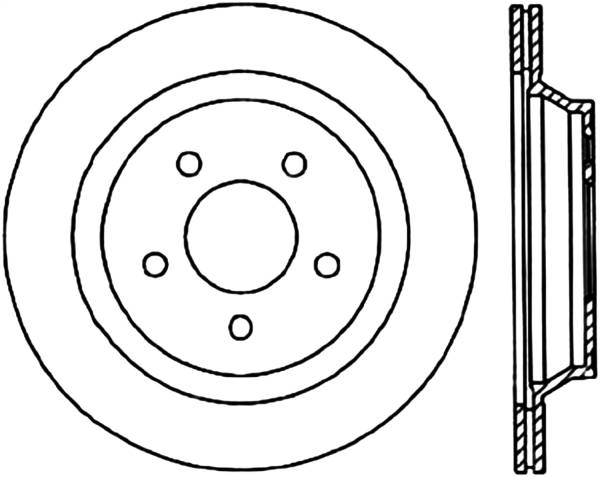 Stoptech - StopTech Sport Slotted Cryo Brake Rotor Rear Right 126.61046CSR