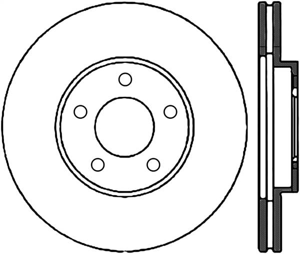 Stoptech - StopTech Sport Slotted Cryo Brake Rotor Front Left 126.61049CSL