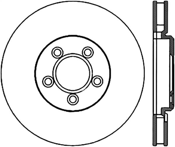 StopTech - StopTech Sport Slotted Cryo Brake Rotor; Front Left