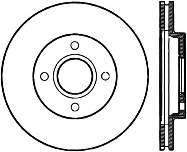 Stoptech - StopTech Sport Slotted Cryo Brake Rotor Front Left 126.61061CSL