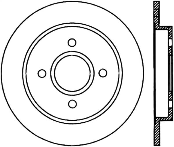 Stoptech - StopTech Sport Slotted Cryo Brake Rotor Rear Right 126.61070CSR