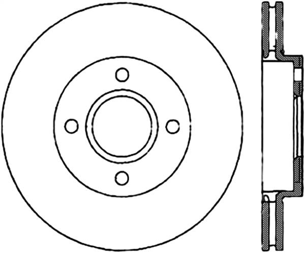 Stoptech - StopTech Sport Slotted Cryo Brake Rotor Front Left 126.61071CSL