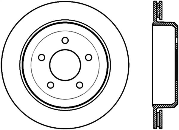 Stoptech - StopTech Sport Slotted Cryo Brake Rotor Rear Right 126.61073CSR