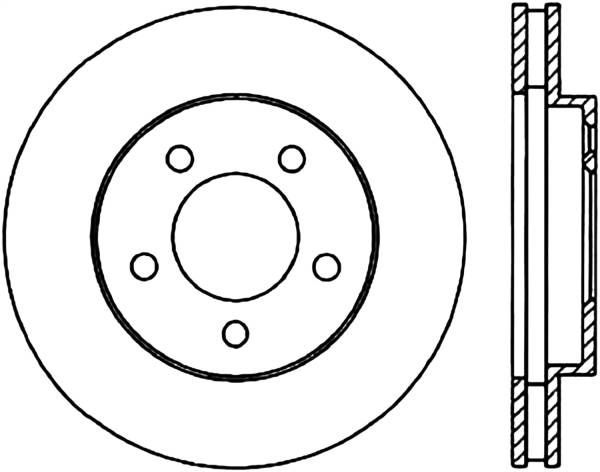 StopTech - StopTech Sport Slotted Cryo Brake Rotor; Front Left