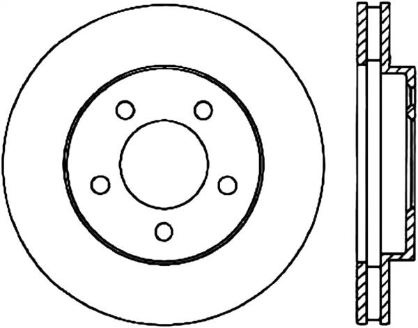 Stoptech - StopTech Sport Slotted Cryo Brake Rotor Front Left 126.61085CSL