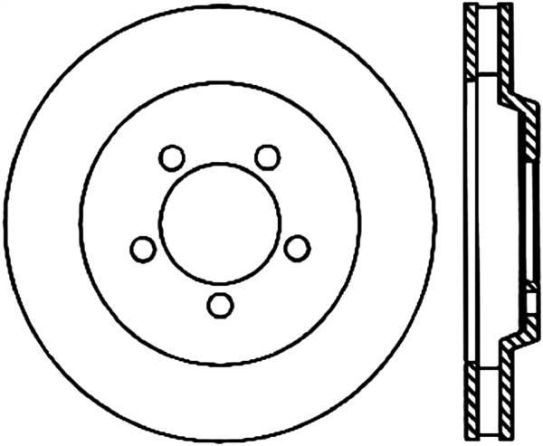 Stoptech - StopTech Sport Slotted Cryo Brake Rotor Front Left 126.61086CSL