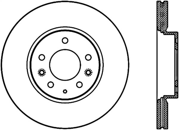 Stoptech - StopTech Sport Slotted Cryo Brake Rotor Front Left 126.61088CSL