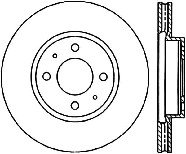 Stoptech - StopTech Sport Slotted Cryo Brake Rotor Front Left 126.61093CSL