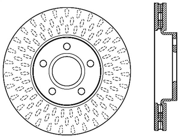 Stoptech - StopTech Slotted Sport Brake Rotor - 126.61100SL