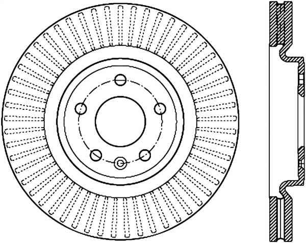 Stoptech - StopTech Sport Slotted Cryo Brake Rotor Front Left 126.61102CSL