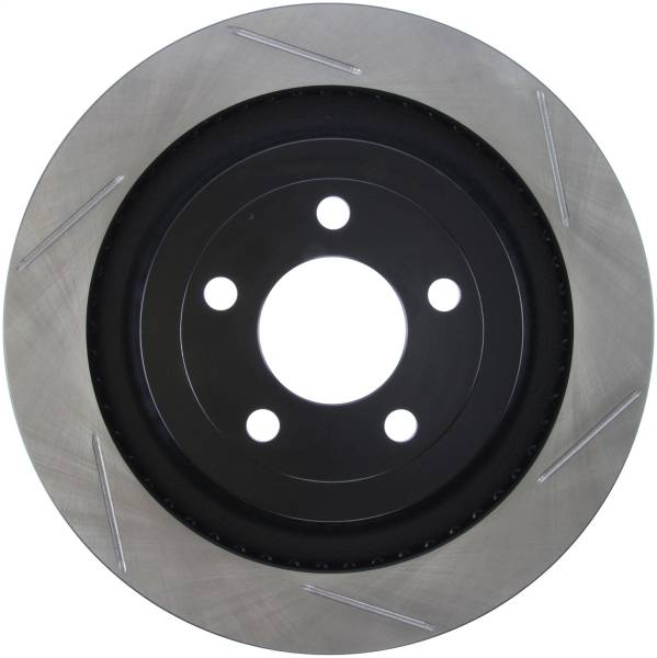 Stoptech - StopTech 2015 Ford Mustang GT w/ Brembo Brakes Left Rear Slotted Brake Rotor - 126.61109SL