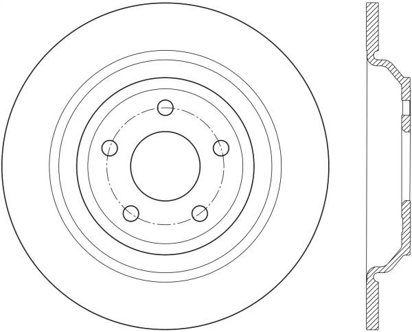 Stoptech - StopTech Sport Slotted Cryo Brake Rotor Rear Right 126.61123CSR