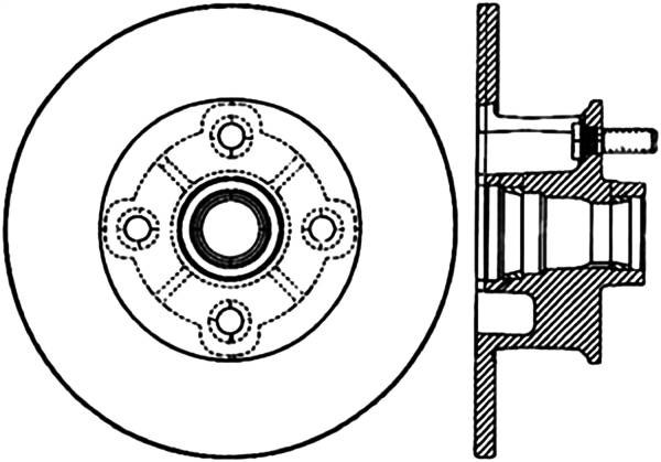 Stoptech - StopTech Sport CRYO) 77-82 Chevrolet Corvette Front Left Slotted Brake Rotor - 126.62010CSL