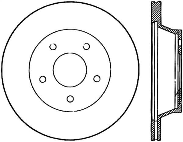 Stoptech - StopTech Sport Slotted Cryo Brake Rotor Front Left 126.62020CSL