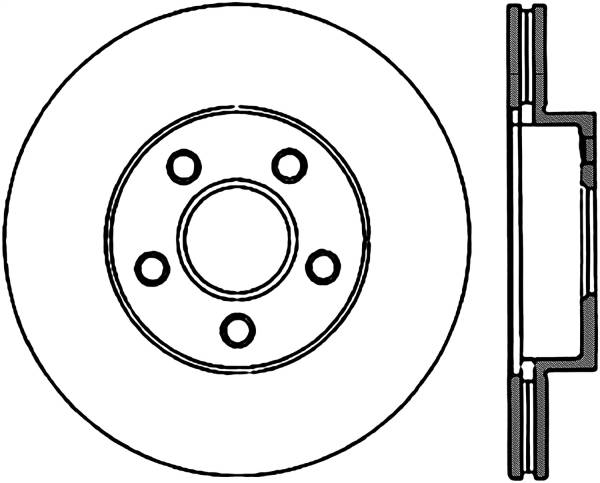 Stoptech - StopTech Sport Slotted Cryo Brake Rotor Front Left 126.62034CSL