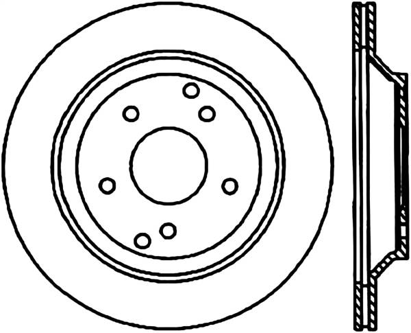 Stoptech - StopTech Sport Slotted Cryo Brake Rotor Rear Right 126.62041CSR