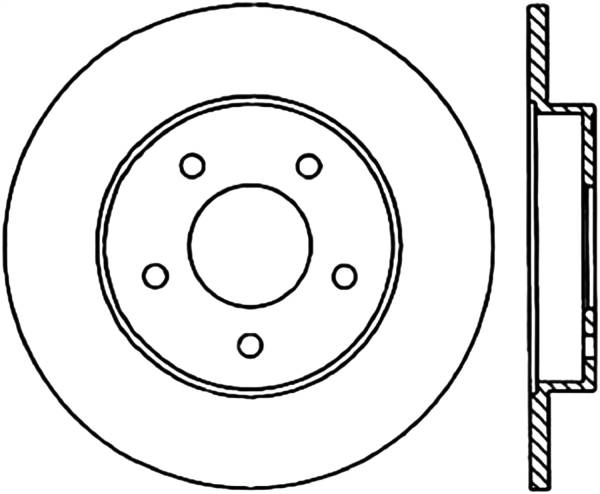 Stoptech - StopTech Sport Slotted Cryo Brake Rotor Rear Right 126.62045CSR