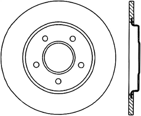 Stoptech - StopTech Sport Slotted Cryo Brake Rotor Rear Right 126.62051CSR