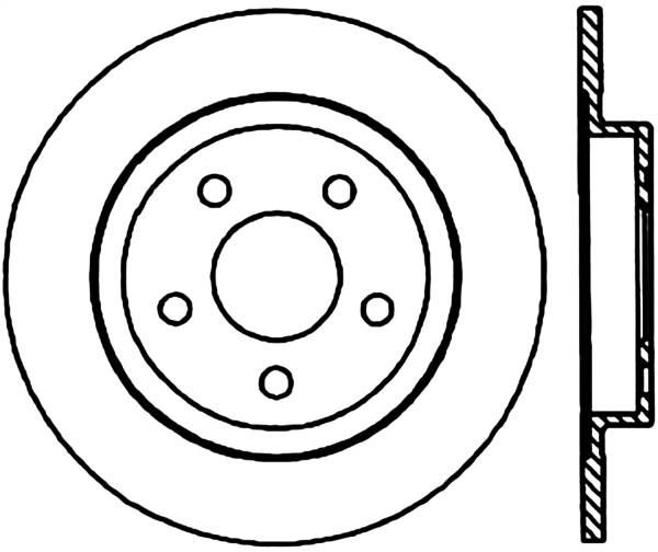 Stoptech - StopTech Sport Slotted Cryo Brake Rotor Rear Right 126.62064CSR