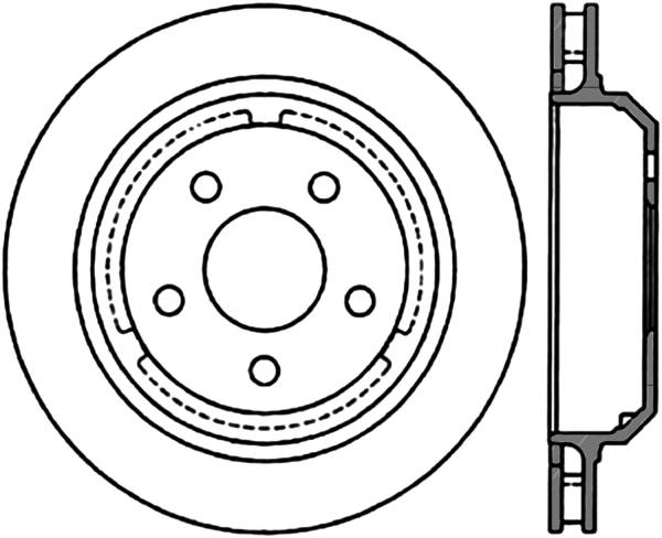 Stoptech - StopTech Sport Slotted Cryo Brake Rotor Rear Right 126.62065CSR