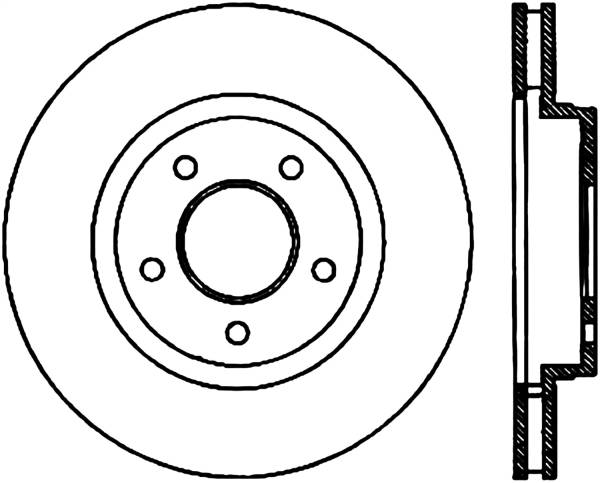 Stoptech - StopTech Sport Slotted Brake Rotor Rear Right 126.62067SR