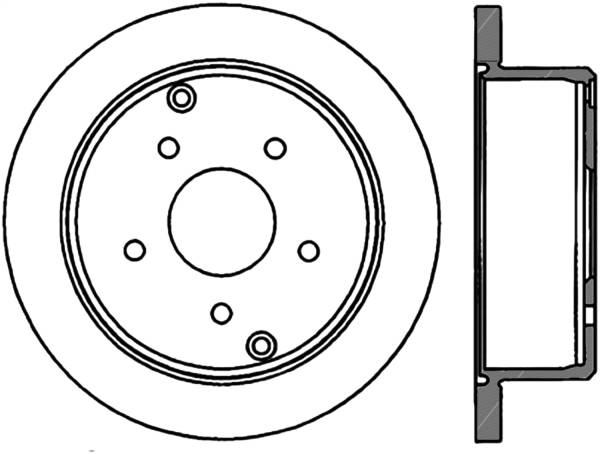 Stoptech - StopTech Sport Slotted Cryo Brake Rotor Rear Right 126.62080CSR