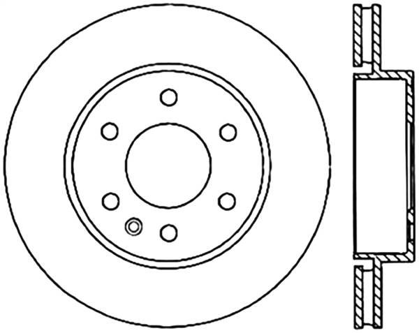 Stoptech - StopTech Sport Slotted Cryo Brake Rotor Rear Right 126.62083CSR