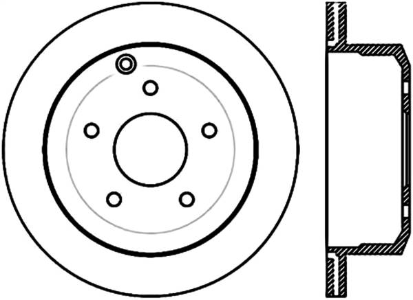 Stoptech - StopTech Sport Slotted Cryo Brake Rotor Rear Right 126.62090CSR