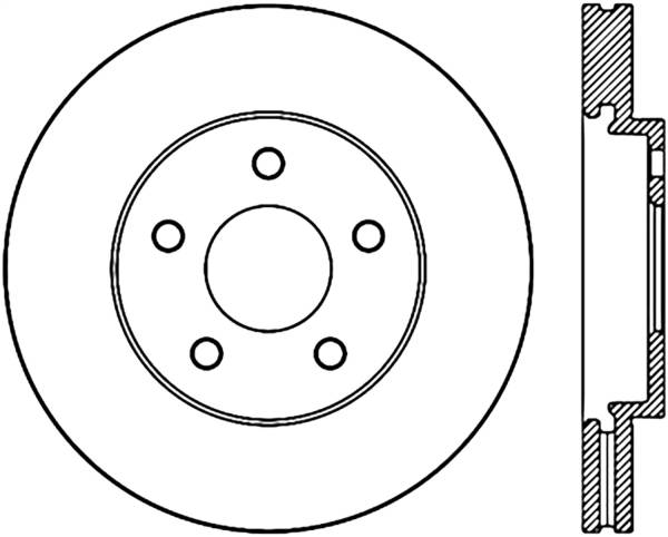 Stoptech - StopTech Sport Slotted Cryo Brake Rotor Front Right 126.62095CSR